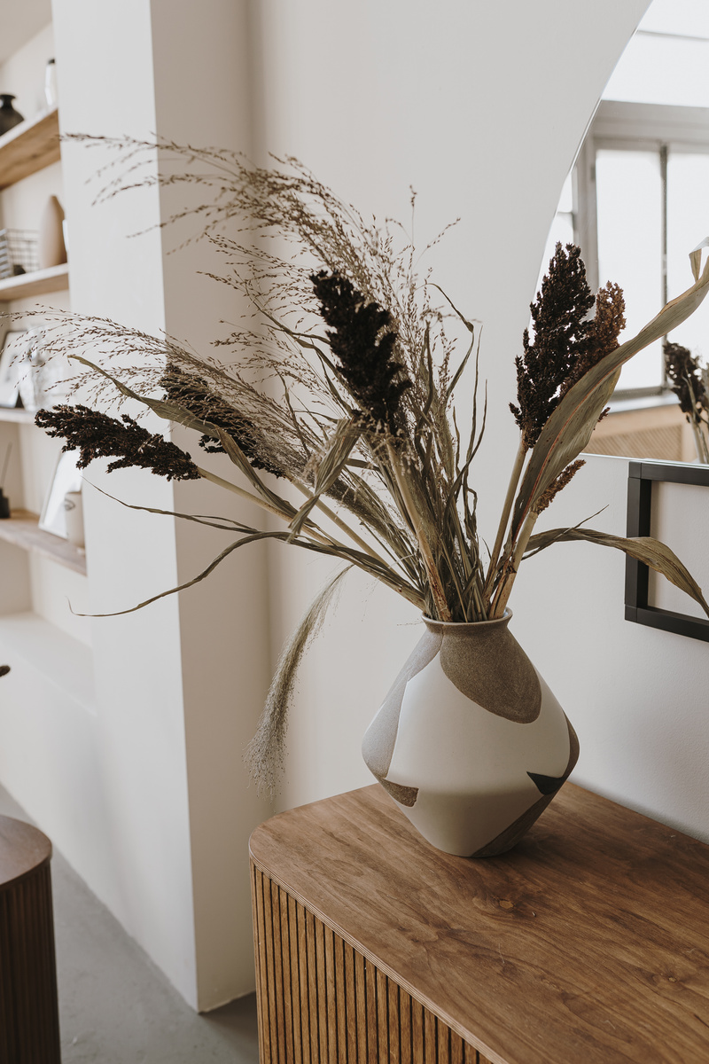 Bouquet of Dried Flowers in a Vase